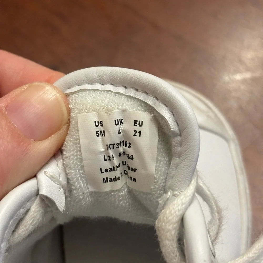 Keds Little Kids Champion Leather Lace Toe Cap - Picture 8 of 10